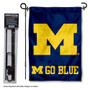 Michigan Wolverines Garden Flag and Stand