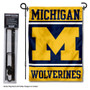 University of Michigan Garden Flag and Stand