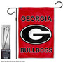 Georgia Bulldogs Logo Garden Flag and Pole Kit