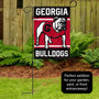 Georgia Bulldogs Logo Garden Flag and Pole Kit