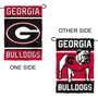 UGA Bulldogs Double Sided Logo Garden Flag and Stand