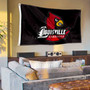 Louisville Cardinals Black 3x5 Flag