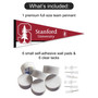 Stanford University Banner Pennant with Tack Wall Pads