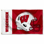 UW Badgers Football Helmet Flag