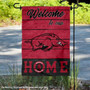 Arkansas Razorbacks Welcome To Our Home Garden Flag