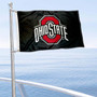 Ohio State Buckeyes Black Boat and Mini Flag