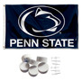 Penn State Nittany Lions Banner Flag with Wall Tack Pads