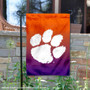 Clemson Gradient Ombre Logo Garden Flag