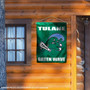 Tulane Green Wave Logo Double Sided House Flag