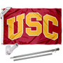 USC Trojans Arch Flag Pole and Bracket Kit