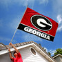 Georgia UGA Bulldogs Double Sided G Logo Flag