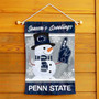 PSU Nittany Lions Holiday Winter Snowman Greetings Garden Flag