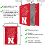 Nebraska Cornhuskers No Place Like Nebraska Song Garden Flag