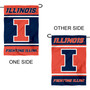 Illinois Fighting Illini Garden Flag