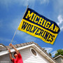 University of Michigan Split Color Flag