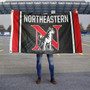 Northeastern University New N Logo Flag