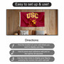 Southern Cal USC Trojans Banner Flag with Tack Wall Pads