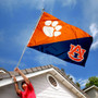Clemson vs Auburn House Divided 3x5 Flag