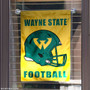 Wayne State Warriors Helmet Yard Garden Flag