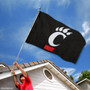Cincinnati Bearcats Black Nylon Embroidered Flag