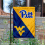 Pitt Panthers vs WVU Mountaineers House Divided Garden Flag