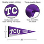 Texas Christian Banner Pennant with Tack Wall Pads