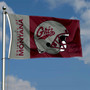 Montana Grizzlies Football Helmet Flag