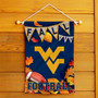 West Virginia Fall Football Autumn Leaves Decorative Garden Flag