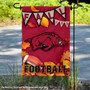 Arkansas Razorbacks Fall Football Autumn Leaves Decorative Garden Flag