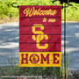 USC Trojans Welcome To Our Home Garden Flag