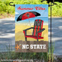 North Carolina State Wolfpack Summer Vibes Decorative Garden Flag