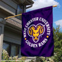 West Chester Golden Rams Double Sided House Flag
