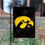 Iowa Hawkeyes Black Garden Flag