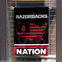 Arkansas Razorbacks Garden Flag with USA Country Stars and Stripes