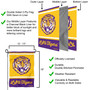 LSU Tigers College Vault Logo Garden Flag