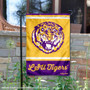 LSU Tigers College Vault Logo Garden Flag