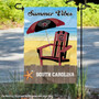 South Carolina Gamecocks Summer Vibes Decorative Garden Flag