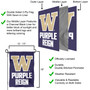 University of Washington Purple Reign Garden Flag