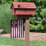 Texas A&M Garden Flag with USA Country Stars and Stripes