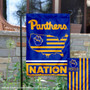 Pitt Panthers Garden Flag with USA Country Stars and Stripes