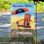 Virginia Cavaliers Summer Vibes Decorative Garden Flag