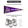 James Madison University Banner Pennant with Tack Wall Pads
