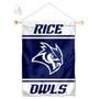 Rice Owls Window and Wall Banner