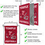 Temple Owls Football Helmet Yard Garden Flag