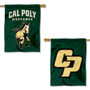 Cal Poly Mustangs Wordmark Double Sided House Flag