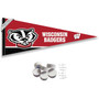 University of Wisconsin Banner Pennant with Tack Wall Pads