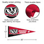 University of Wisconsin Banner Pennant with Tack Wall Pads