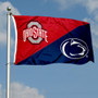 Ohio State vs Penn State House Divided 3x5 Flag