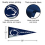 Penn State University Banner Pennant with Tack Wall Pads