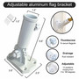 Michigan Wolverines Go Blue Flag Pole and Bracket Kit